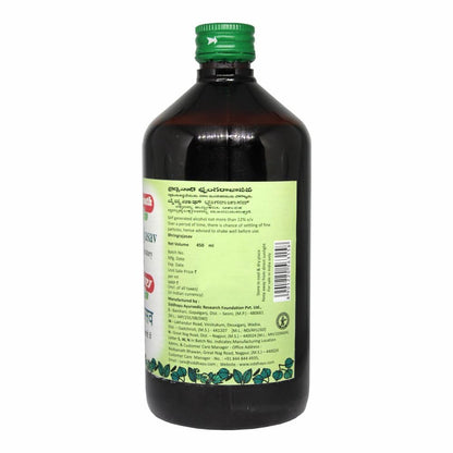 Baidyanath Bhringrajasava 450 ml - Ayurvedic Formula for Healthy Hair, Liver Wellness & Digestive Health