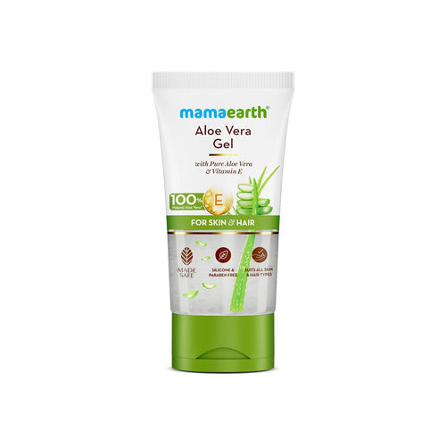 Mamaearth Aloe Vera Gel with 100% Pure & Natural Aloe Vera & Vitamin E for Skin & Hair |100ml