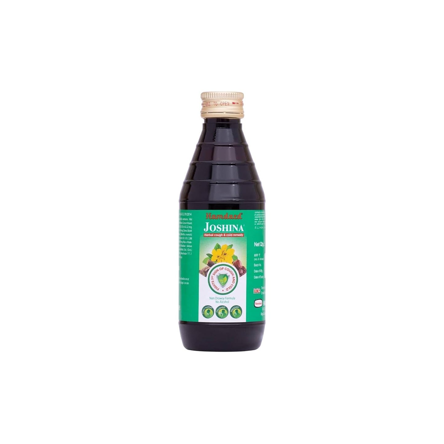 Hamdard Joshina Herbal Cough and Cold Remedy, 100ml-Only Purchase from Hamdard Laboratories India