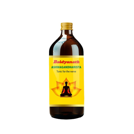 Baidyanath Ashwagandharishta - 450 ml | Boosts Immunity & Reduces Stress | For Health, Strength & Wellness
