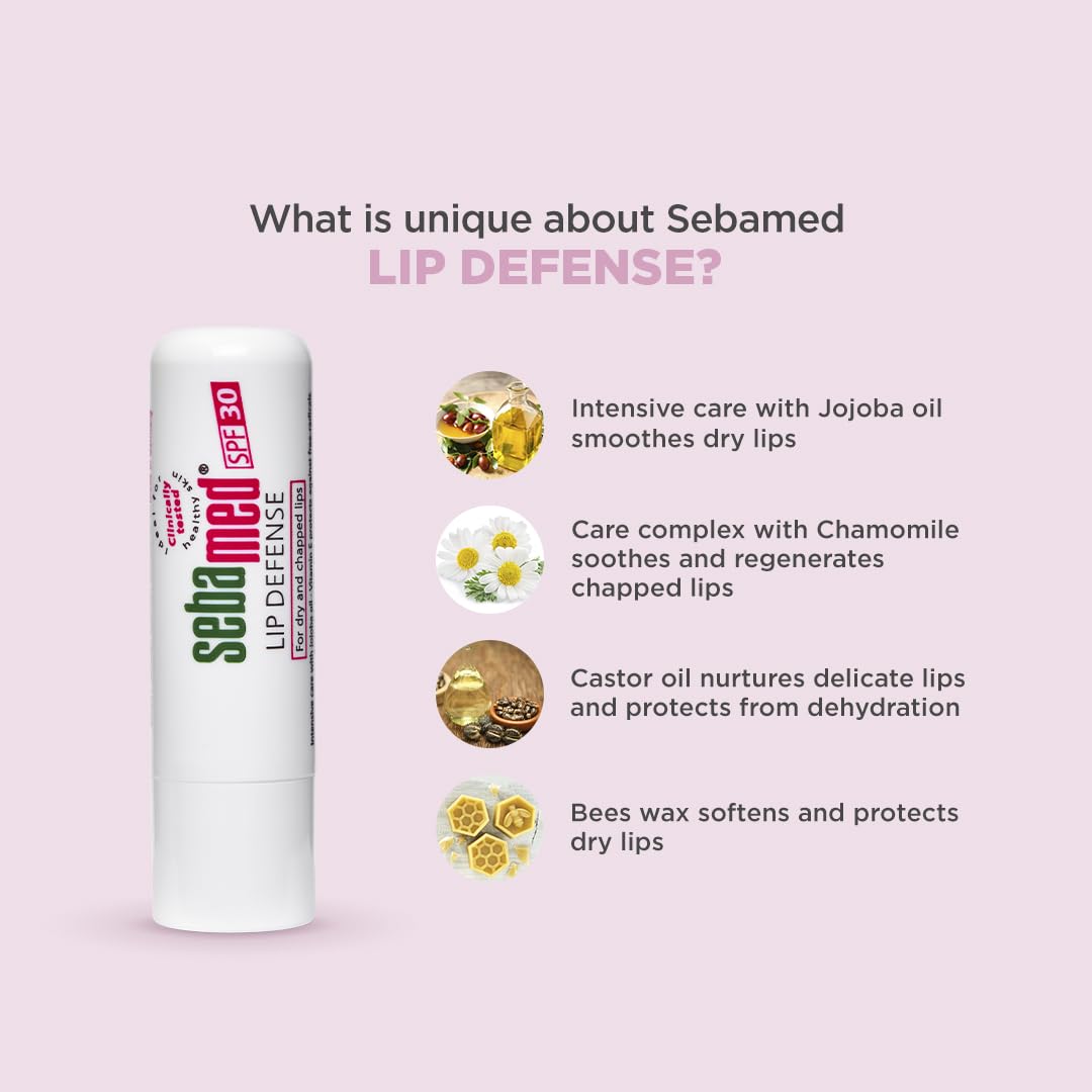 SebaMed Lip Defense Lip Balm With Spf 30 + Vit E  (4.8gm)