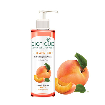 Biotique Apricot Body Wash, Transparent, 200ml