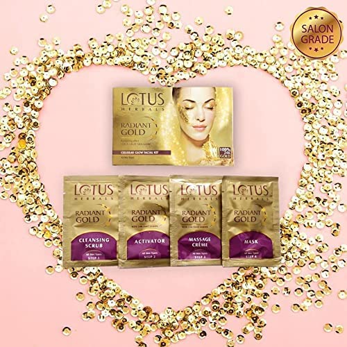 Lotus Herbals Radiant Gold Cellular Glow 1 Facial Kit |