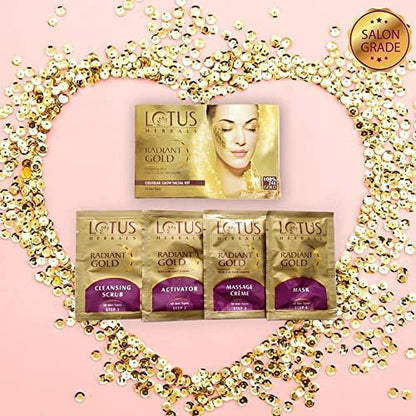 Lotus Herbals Radiant Gold Cellular Glow 1 Facial Kit |