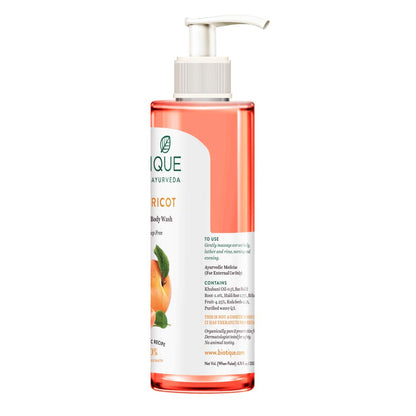 Biotique Apricot Body Wash, Transparent, 200ml