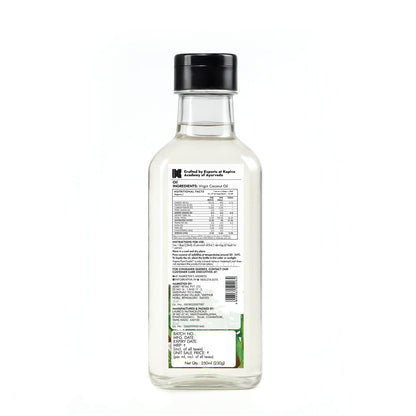 Kapiva Virgin Cold-Pressed Coconut Oil 250ml | 100% Pure, Unrefined, Organic & Edible | For Cooking, Skin & Baby Care, Oil Pulling | Coconut Oil For Hair | Keto Friendly