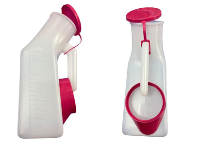 Naulakha Unisex (Male And Female) Portable And Safe Plastic Urine Pot With Cap/High Quality Plastic- (Unisex)