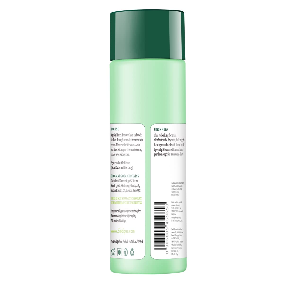 Biotique Fresh Neem Anti Dandruff Shampoo and Conditioner