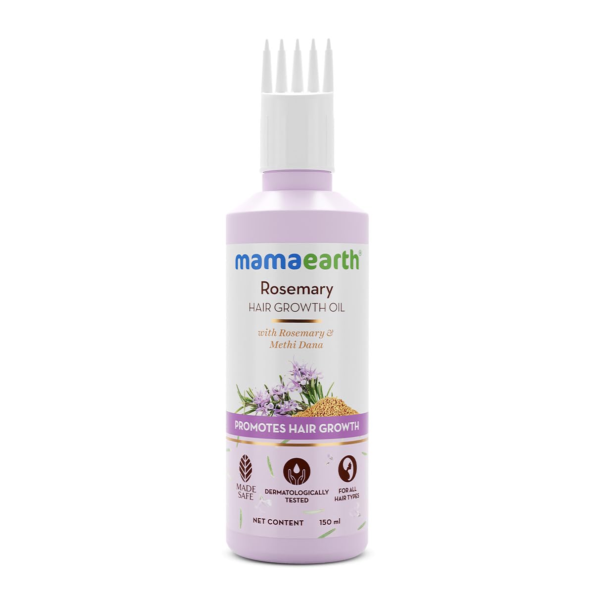 Mamaearth Rosemary Hair Growth Oil with Rosemary & Methi Dana for Promoting Hair Growth - 100 ml | Controls Hair Fall | Strengthens Hair