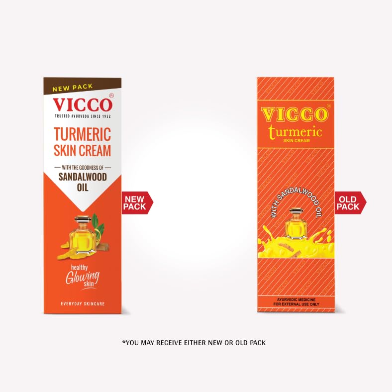 Vicco Turmeric Skin Cream with Goodness of Sandalwood Oil  15gm
