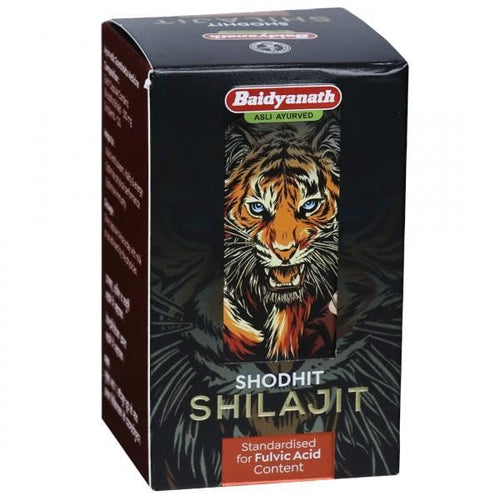 Baidyanath Asli Ayurved Shilajit 100% Pure Shilajeet 30 Capsules