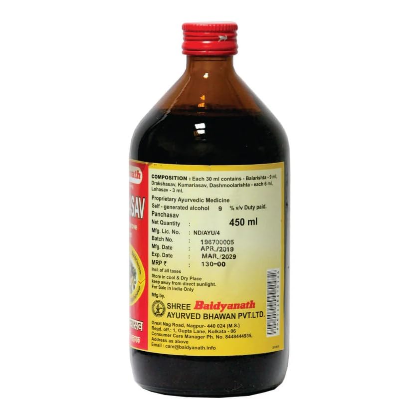 Baidyanath Panchasav Healthy Digestion Improves Appetite-450ML