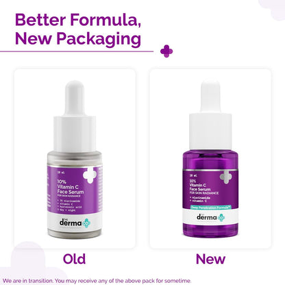 The Derma Co 10% Vitamin C Face Serum with 5% Niacinamide | Brightens Skin | All Skin Types |