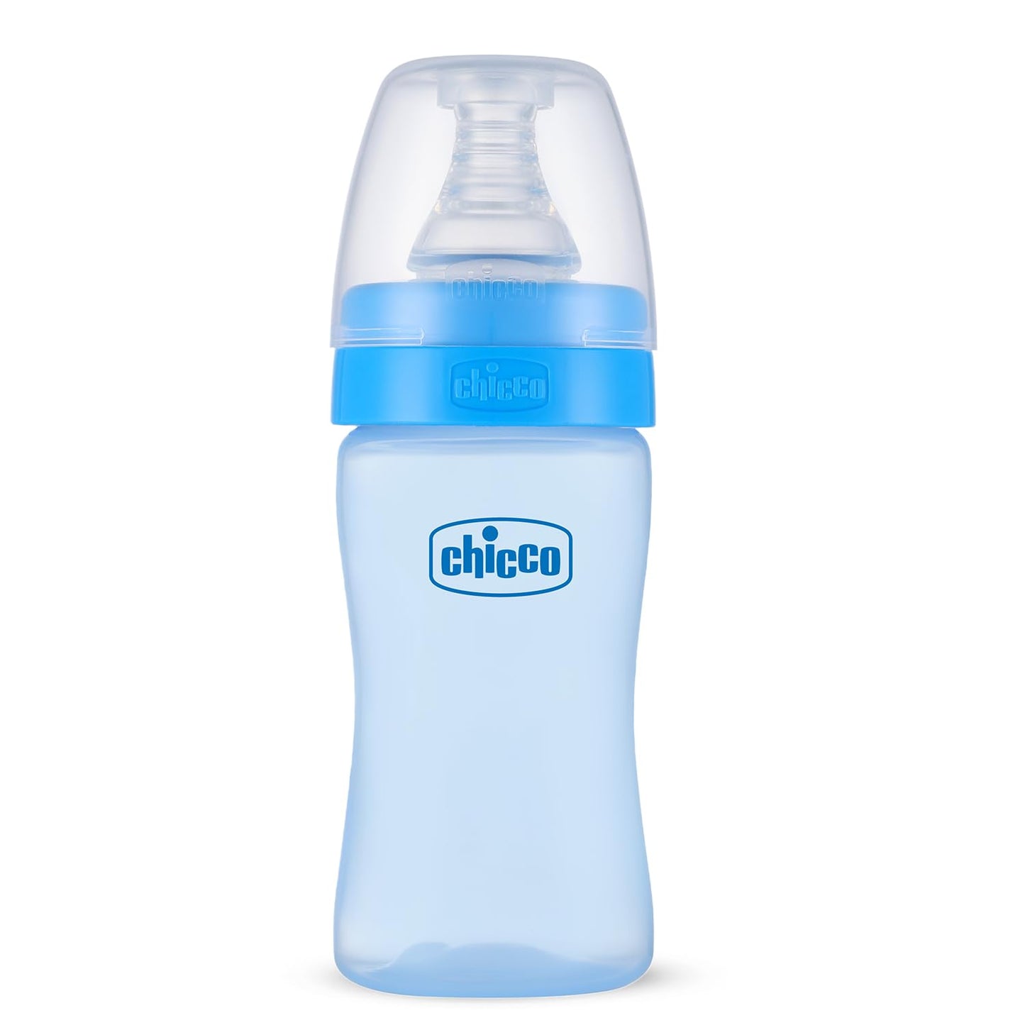 Chicco Feed Easy Milk Feeding Plastic Bottle for Babies & Toddlers, BPA-Free, Slow Flow, 0m+ (125ml)