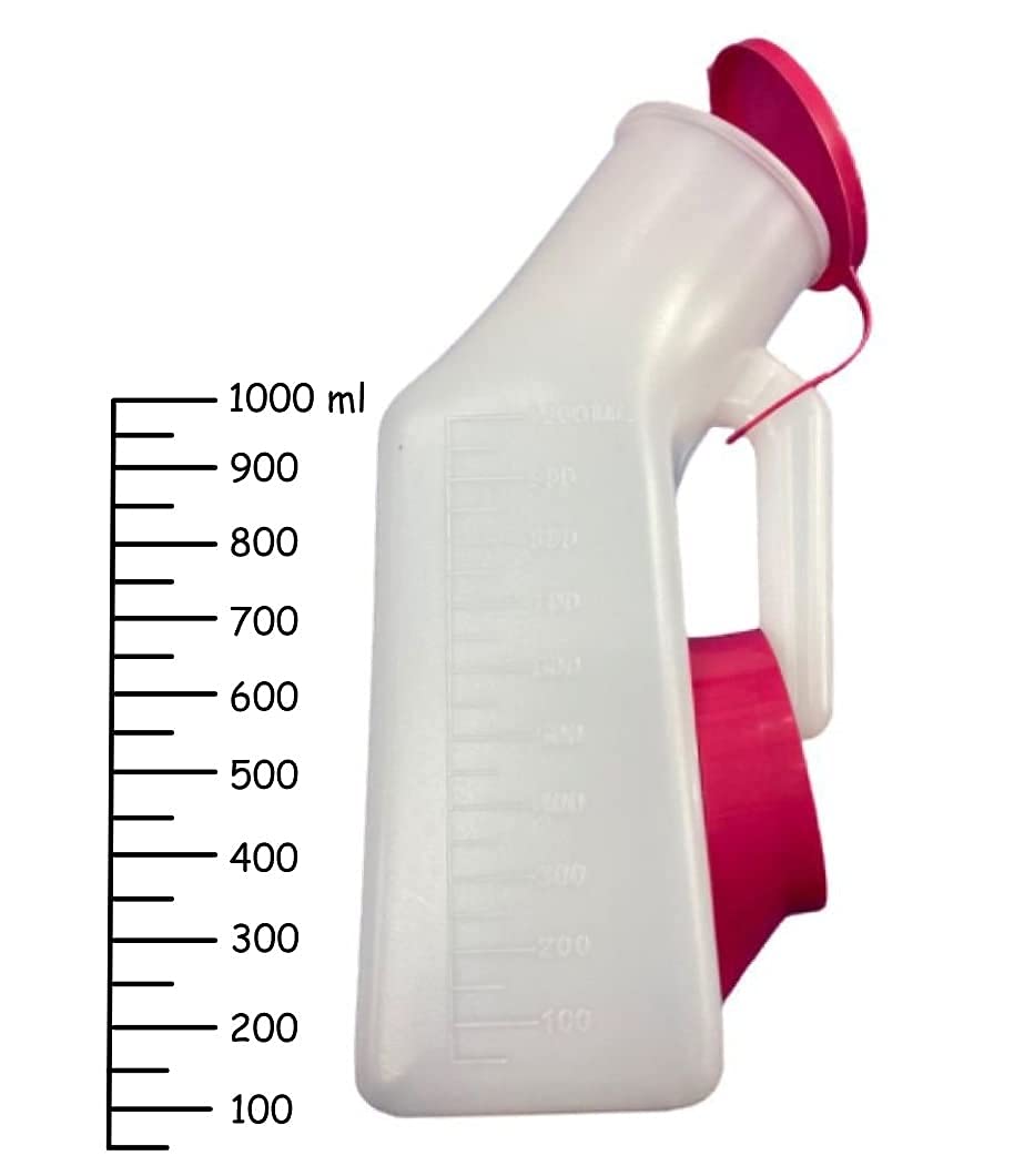 Naulakha Unisex (Male And Female) Portable And Safe Plastic Urine Pot With Cap/High Quality Plastic- (Unisex)