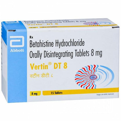 Vertin DT 8 - Strip of 15 Tablets