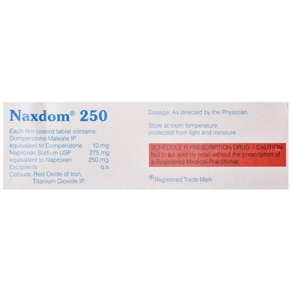 NAXDOM 250 - Strip of 15 Tablets