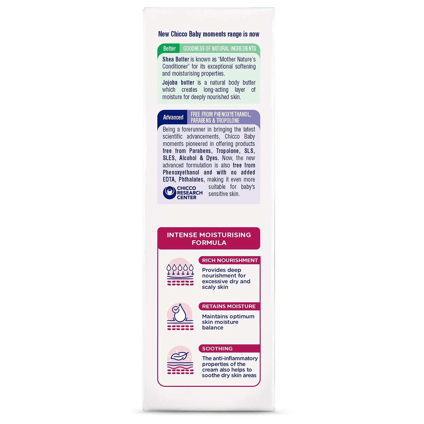 Chicco Baby Moments Rich Cream for Newborn Babies with Shea & Jojoba Butter, 100ml