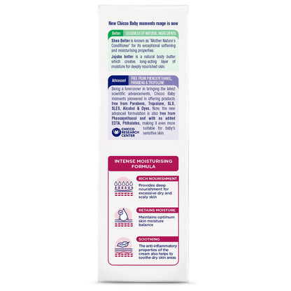 Chicco Baby Moments Rich Cream for Newborn Babies with Shea & Jojoba Butter, 100ml