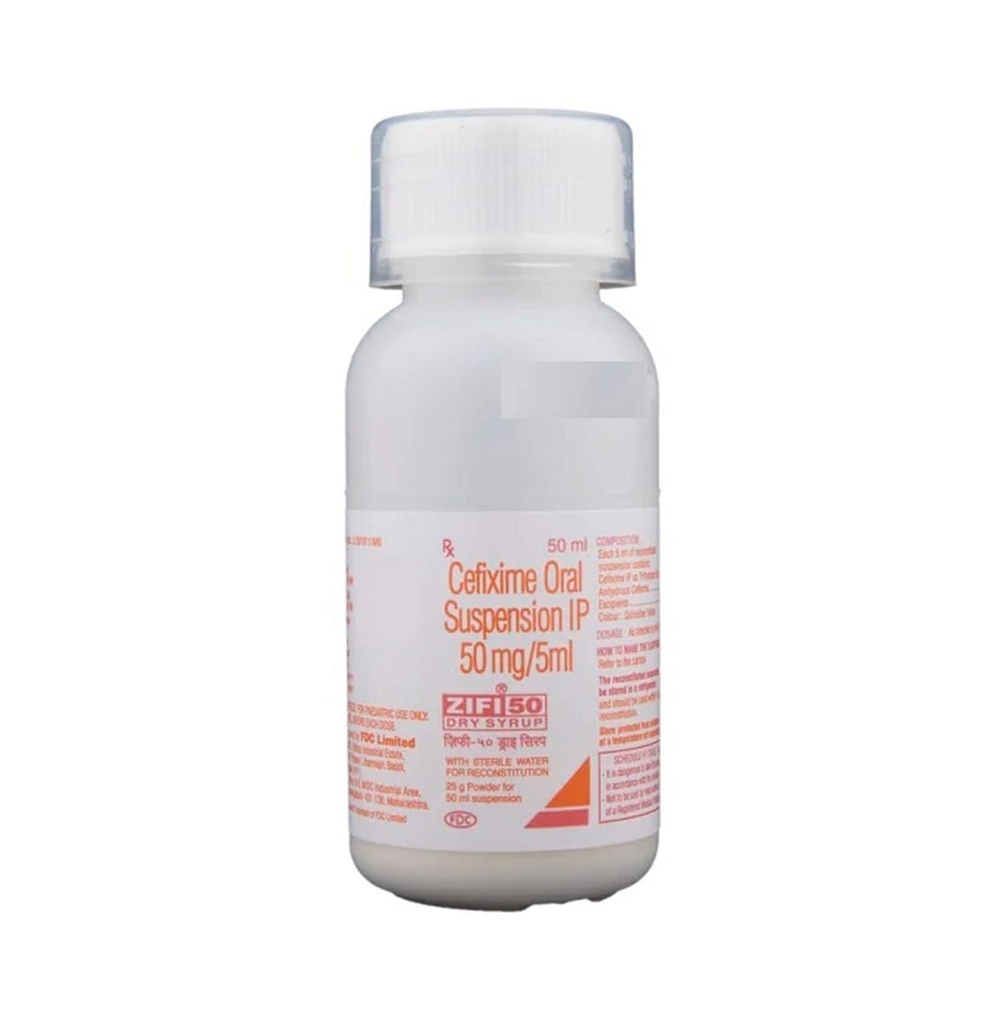 Zifi 50mg/5ml - Bottle of 30ml Dry Syrup