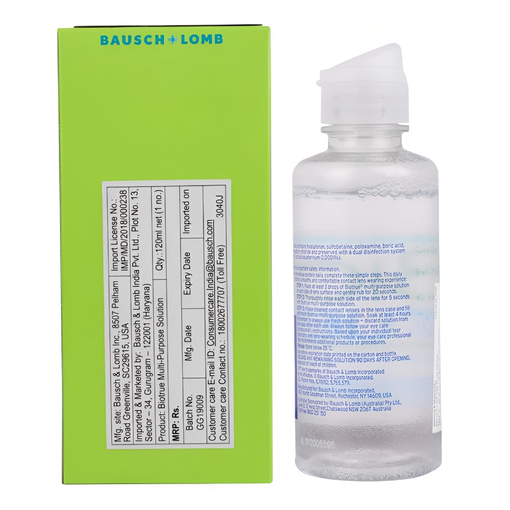Bausch & Lomb Biotrue Multi-Purpose 120ml Contact Lens Solution