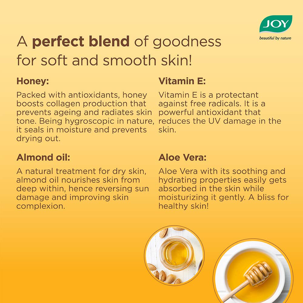 JOY Honey and Almonds Advanced Nourishing Body Lotion for Normal to Dry skin