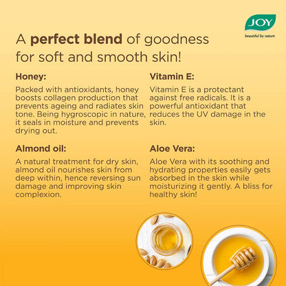 JOY Honey and Almonds Advanced Nourishing Body Lotion for Normal to Dry skin