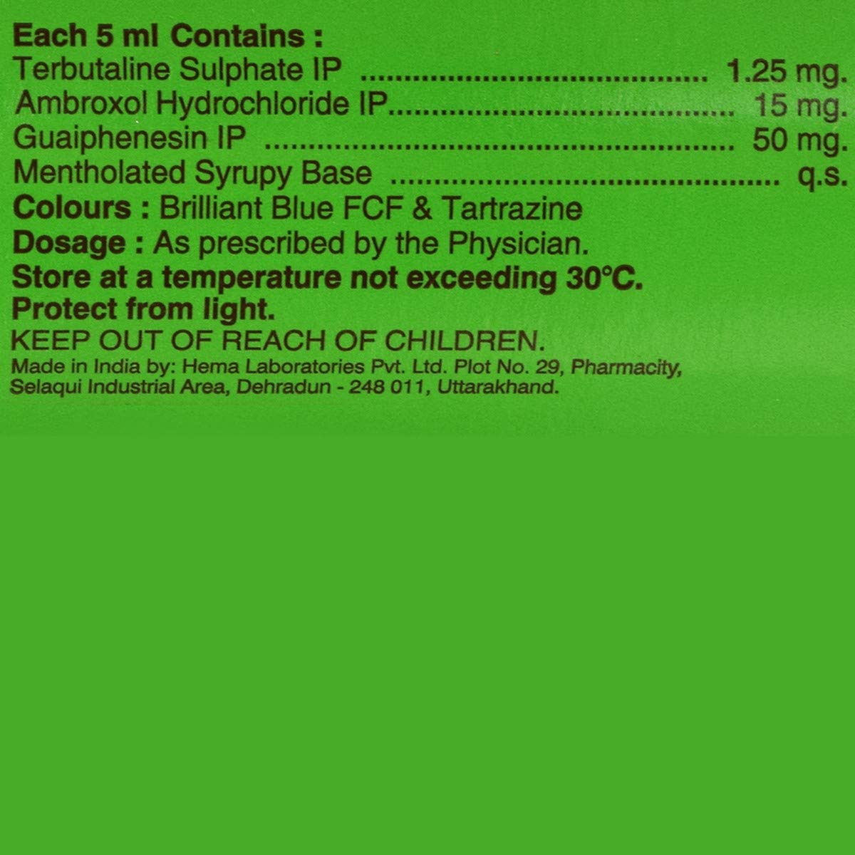 TusQ-X+ - Bottle of 100 ml Syrup