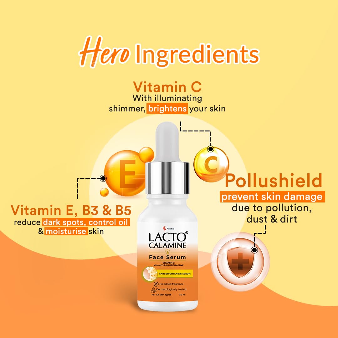 Lacto Calamine Vitamin C Face Serum| 30ml