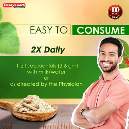 Baidyanath Ashwagandhadi Churna - Made with Ayurvedic Herbs to Combat General Debility - 100g