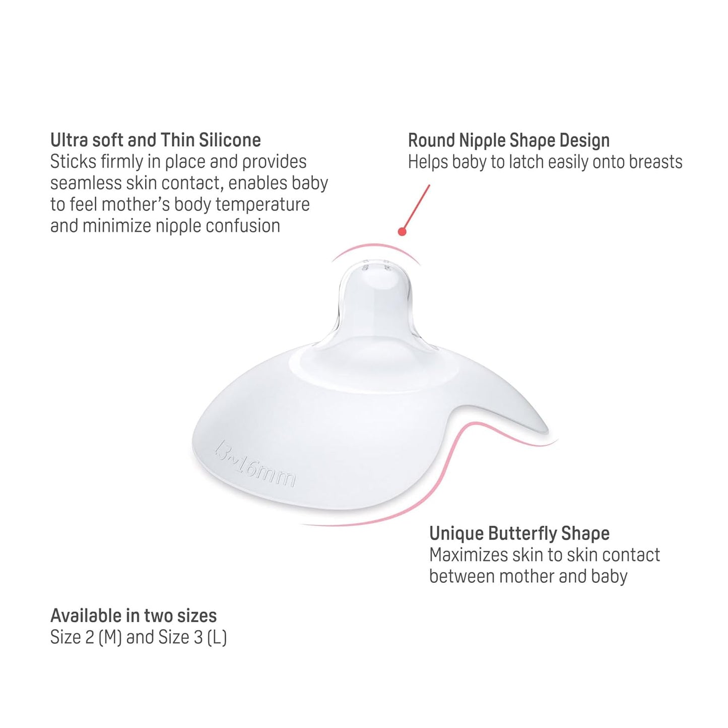 Pigeon Natural Feel Silicone Nipple Shield Size-1