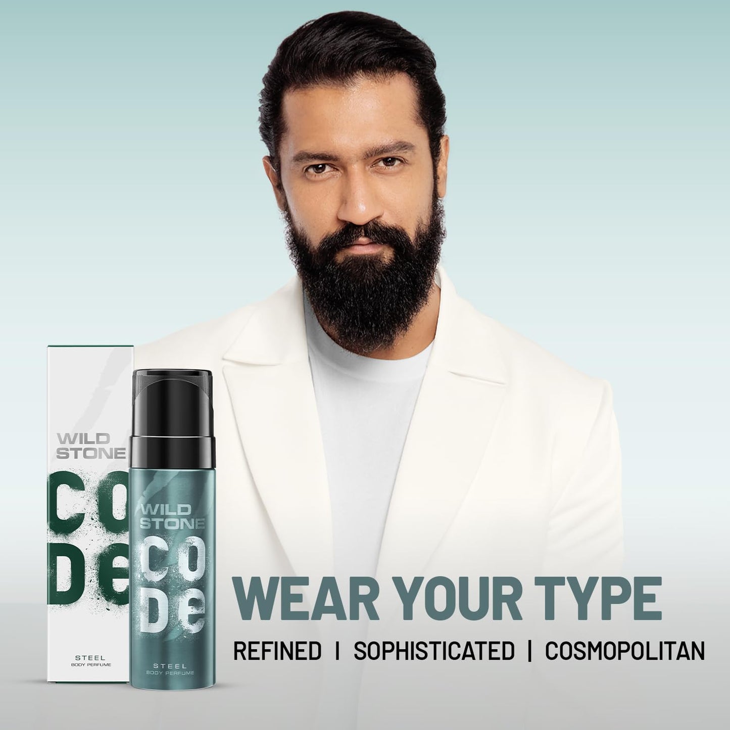Wild Stone Code Steel No Gas Body Perfume Spray For Men, 120ml