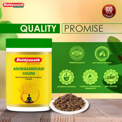 Baidyanath Ashwagandhadi Churna - Made with Ayurvedic Herbs to Combat General Debility - 100g