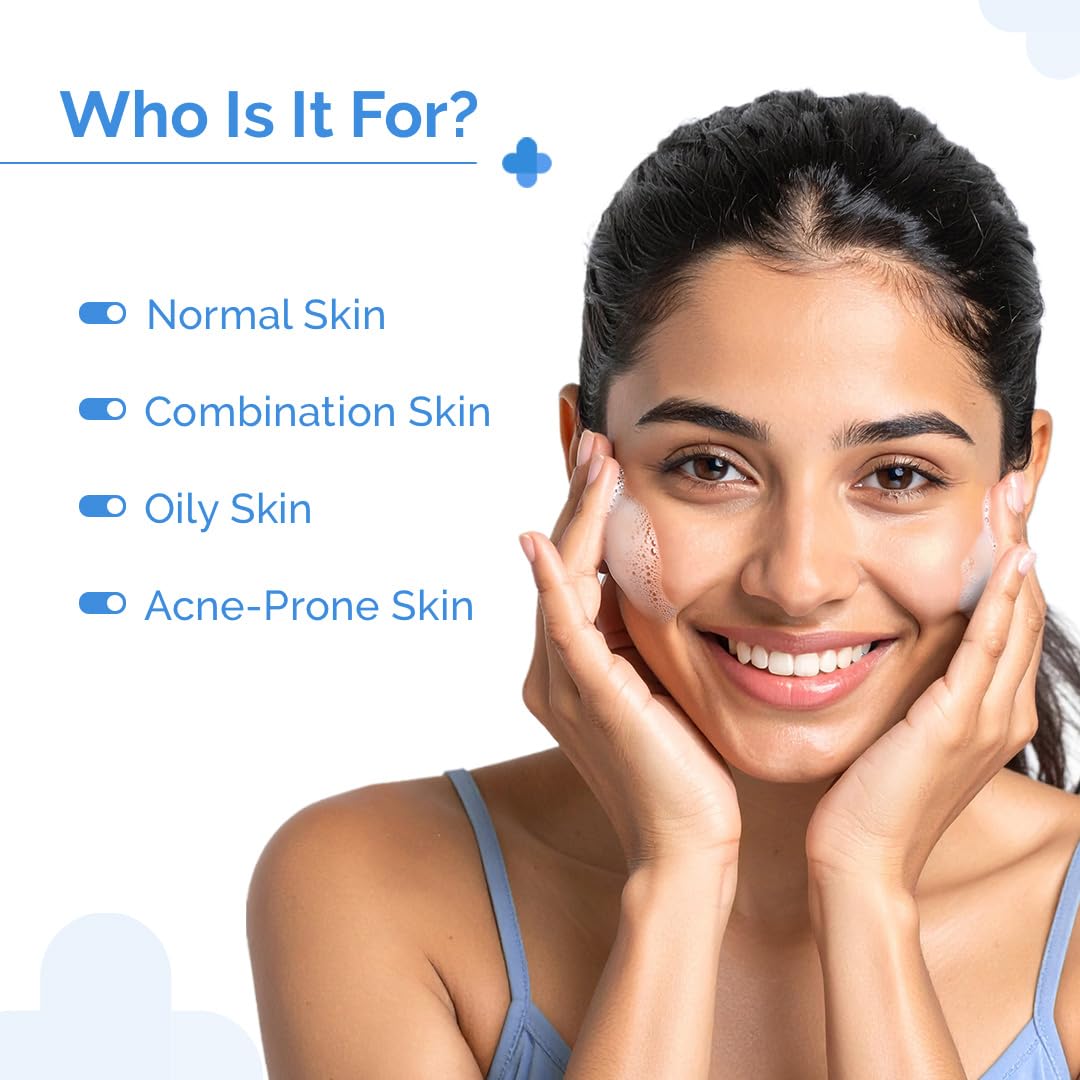 The Derma Co Sali-Cinamide Anti-Acne Face Wash with 2% Salicylic Acid & 2% Niacinamide - 80 ml