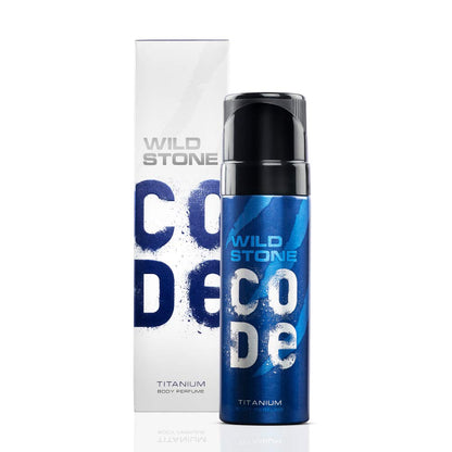 WILD STONE CODE Titanium Body Perfume Spray For Men, 120Ml