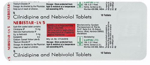 NEBISTAR-LN 5/10MG - Strip of 10 Tablets