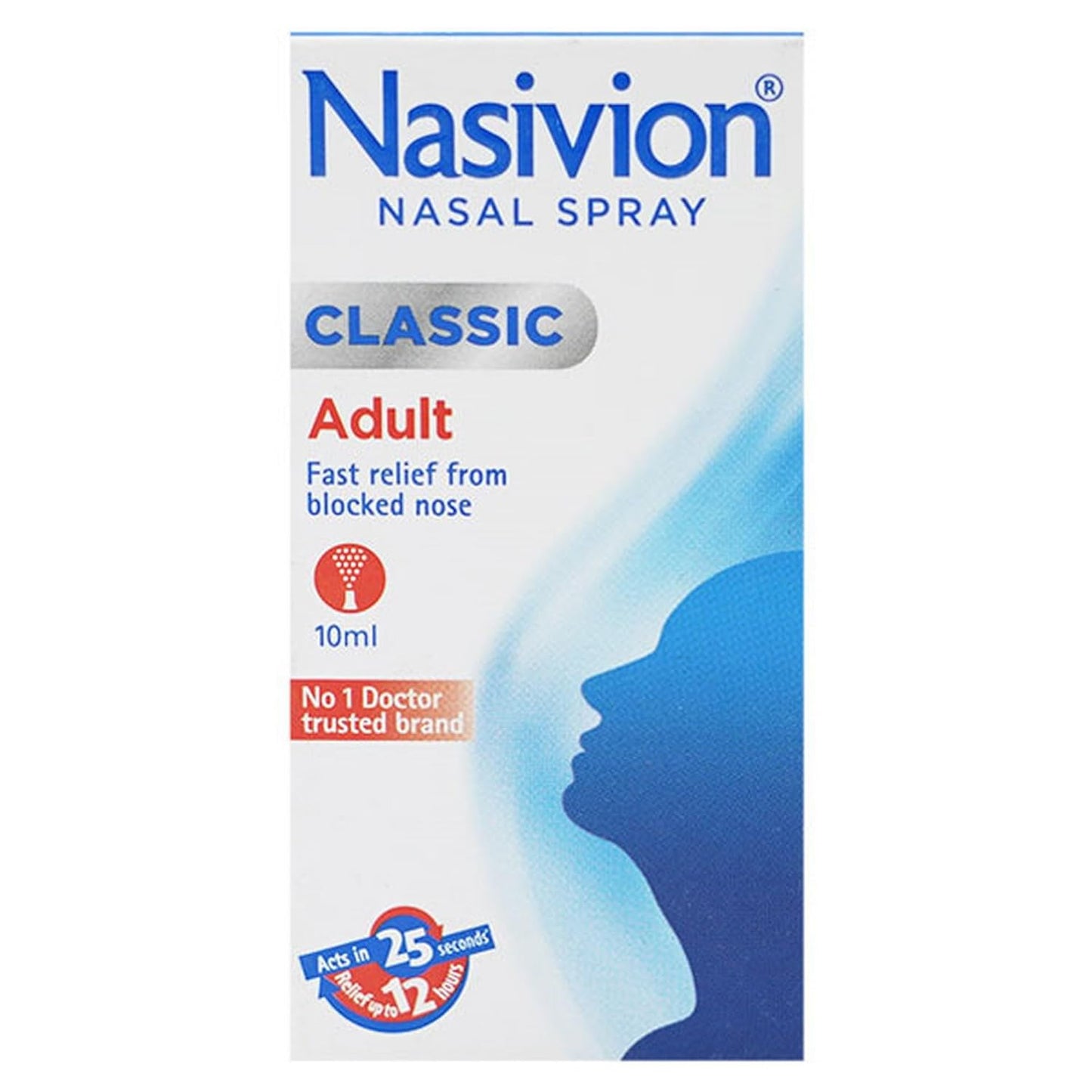 Nasivion Classic Adult - Bottle of 10ml Nasal Spray