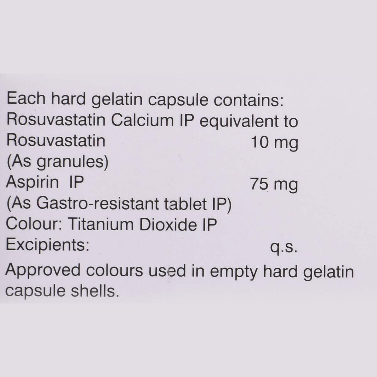 Roseday-A 10 - Strip of 10 Capsules
