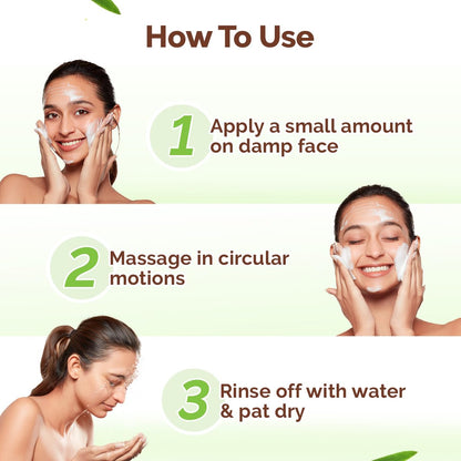Mamaearth Tea Tree Pimple Control Face Wash with Tea Tree & Salicylic for Oily & Acne-Prone Skin - 100 ml | Controls Oil to Prevent Pimples | Crafted with tea tree & salicylic acid | Made Safe