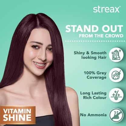 Streax Cream Hair Color, 3.16 Burgundy