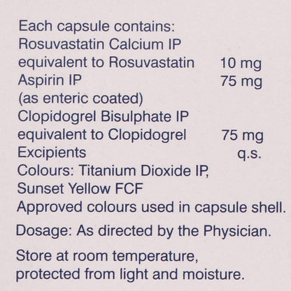Rosuva Gold 10 - Strip of 10 Capsules