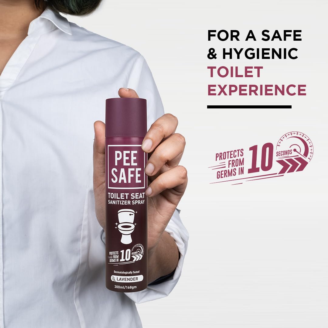 PEESAFE Pee Safe Toilet Seat Sanitizer Spray (300ml) - Lavendar