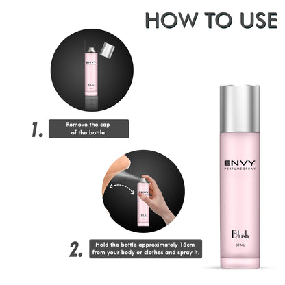 ENVY Blush Women Perfume - 60ML | Long Lasting Luxury Perfume for Women | Mild and Attractive Fragrance
