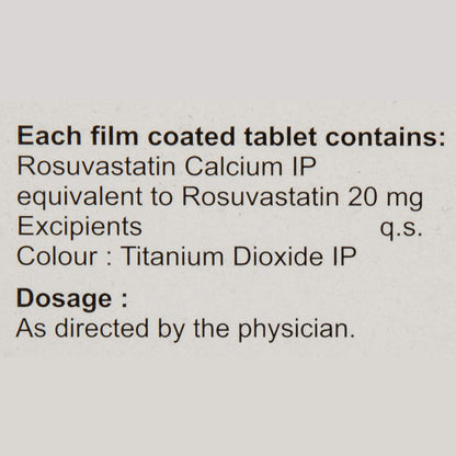 Rosave 20 - Strip of 15 Tablets