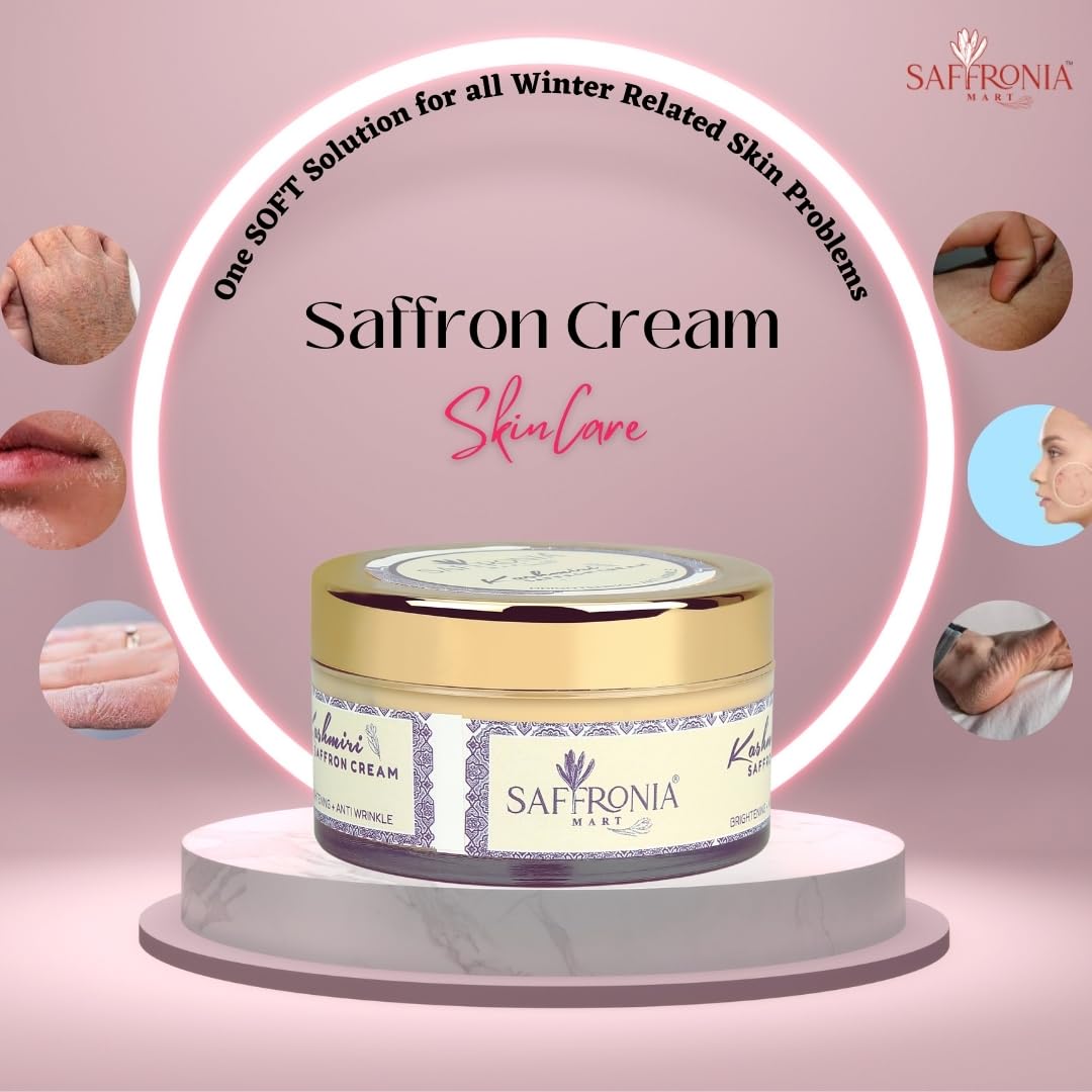 Saffron Dew Youthful Moisturizer Cream | Protects Skin Cells | Anti Wrinkle & Fairness Day and Night Cream 50gm
