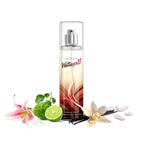 Layer'r Wottagirl Vanilla Twist Body Splash, 135ml