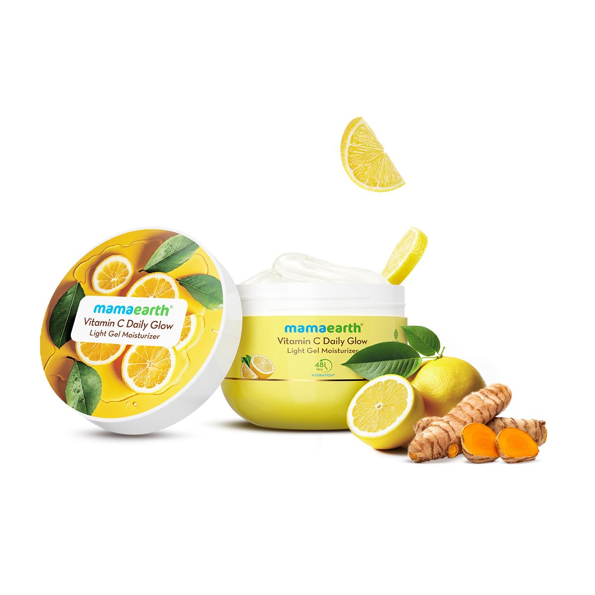 Mamaearth Vitamin C Daily Glow Light Gel Moisturizer With Vit C & Turmeric For Skin Brightening 200G|Long-Lasting, Nonsticky Hydration|Oilfree, Lightweight &Quick-Absorbing|Free From Harmfulchemicals