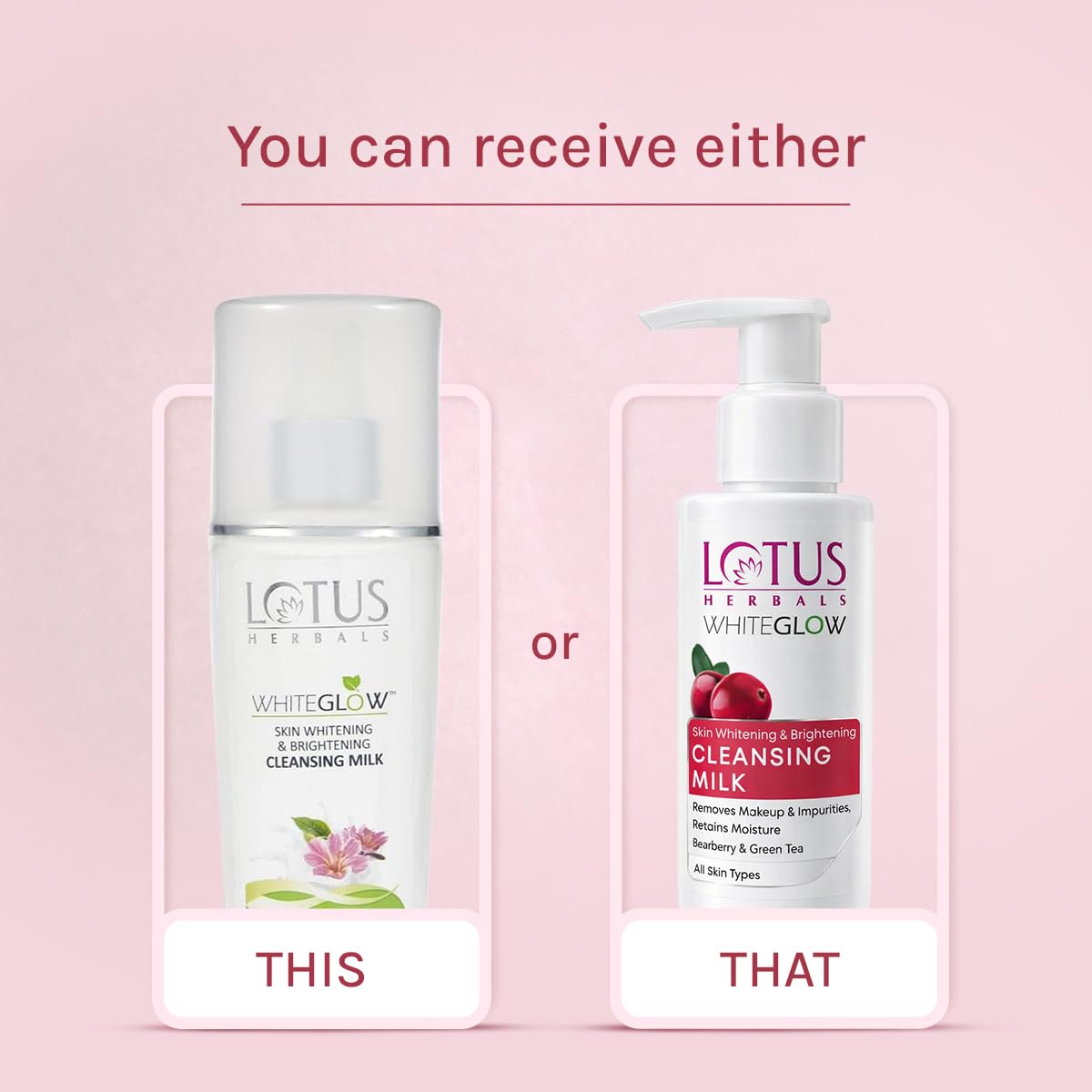 Lotus Whiteglow Cleansing Milk, 80ml