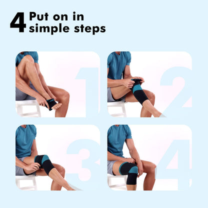 Flamingo Premium Knee Cap | Knee Support Cap for Gym, Sports, Joint Pain Relief, Exercise, Running, Cycling, Workout, Arthritis | Knee Cap for Men and Women | Size - XL | 1 PAIR |