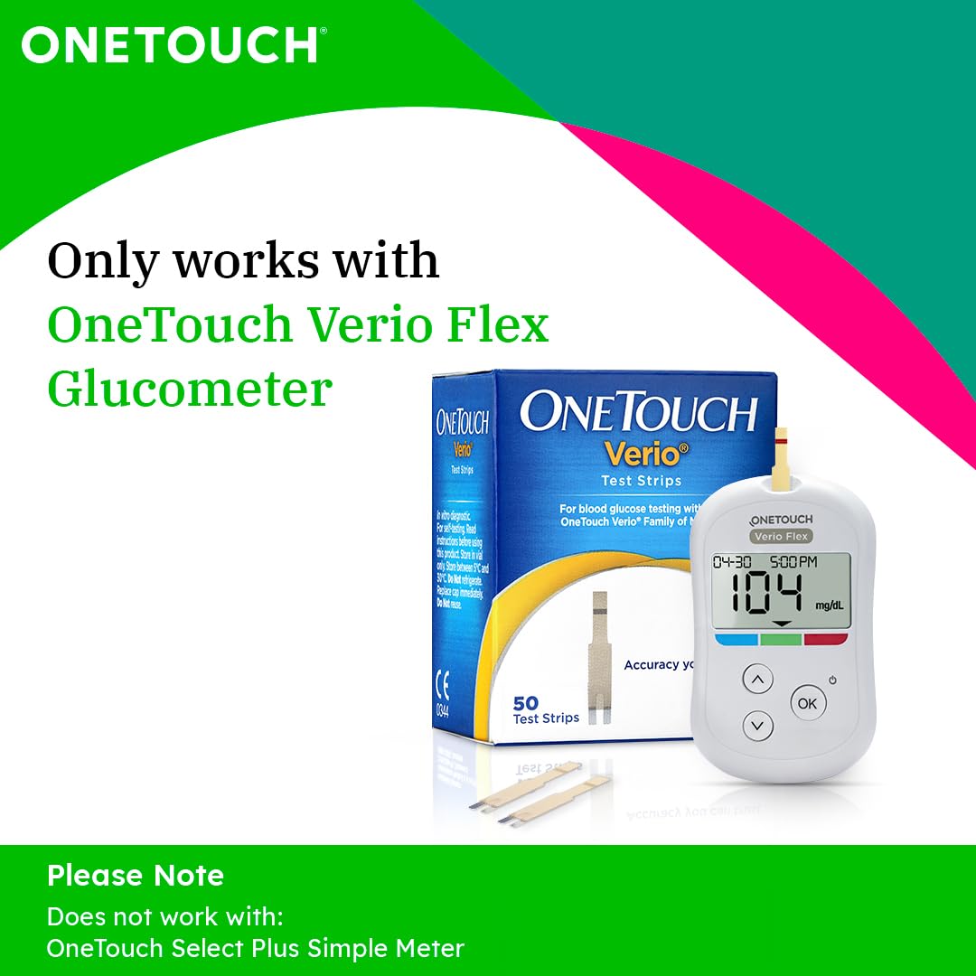 OneTouch Verio Test Strips | Pack of 50 Strips